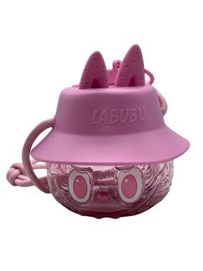 POP MART LABUBU-The Monsters Wacky Mart Series: Tumbler Cup Pink EUC